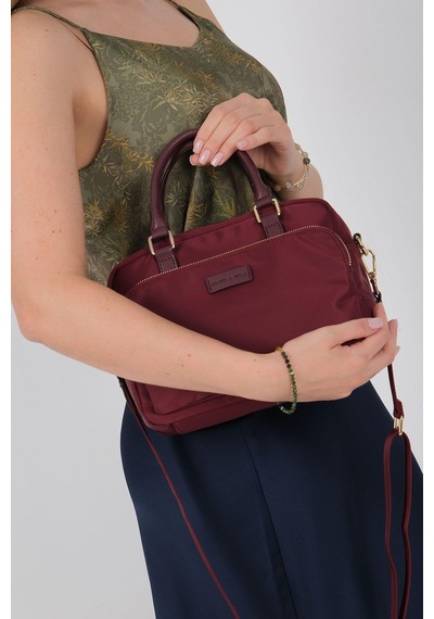Silver Polo Sp1217 Kadın El Çantası Saten Bordo-bordo
