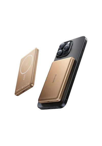 Mcdodo Mc-4642 5000mah 20w Metal Ultra İnce Kablosuz Powerbank Gold