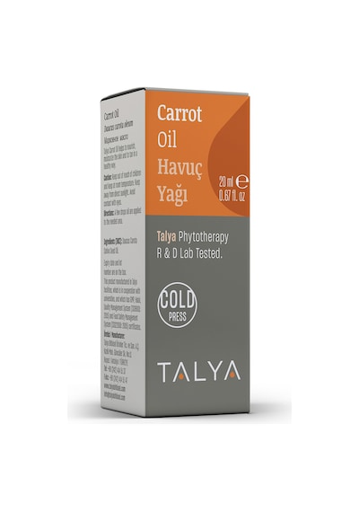 Talya Soğuk Sıkım %100 Saf ve Doğal Havuç Yağı 20 ML