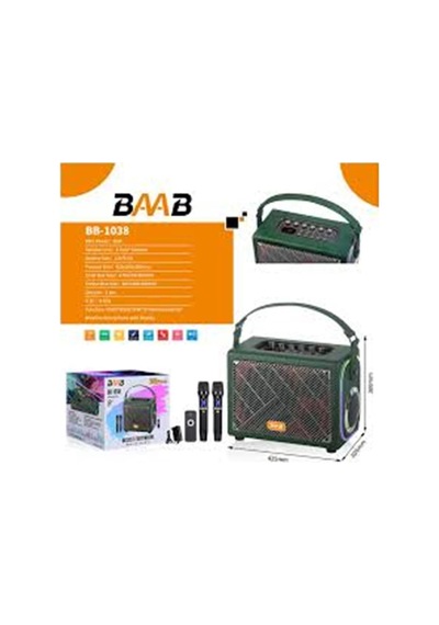 Bb1038 Bluetooth Usb-tf-bt-fm-aux 8" 1500w Speaker