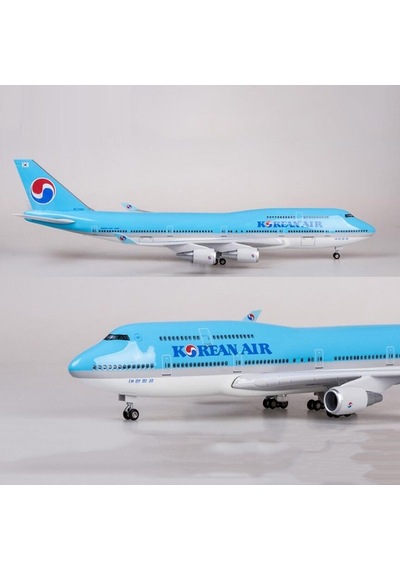 Korean Air B747 Yolcu Uçağı Model Uçak 1/160 Ölçek 47cm