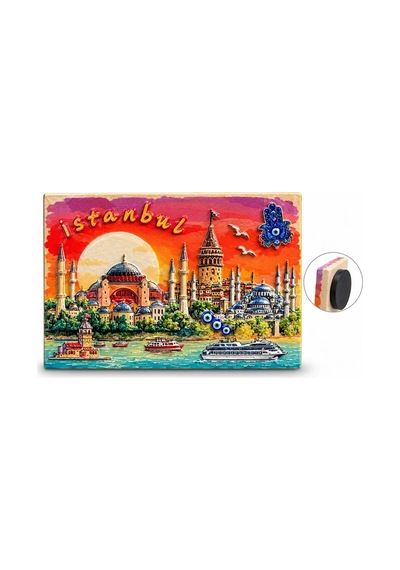 Magicool İstanbul Temalı Polyester Magnet Alk5875