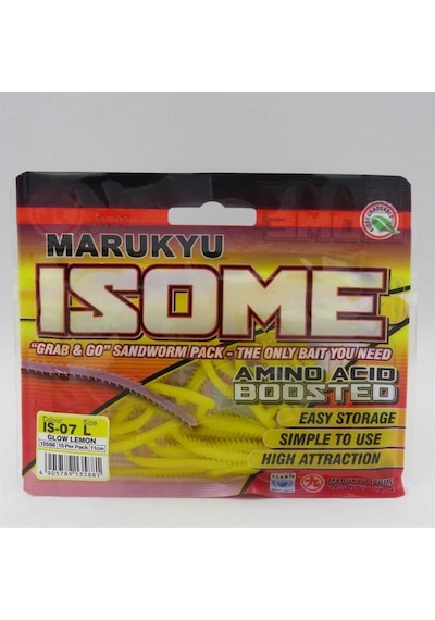 Marukyu Power Isome L Silikon Yem Renk: Glow Limon