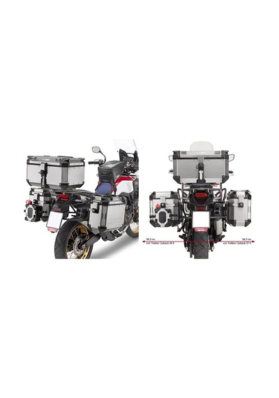 Gıvı Pl1144cam Honda Crf1000 Afrıca Twın 16-17 Yan Çanta Taşıyıcı Tek Renk