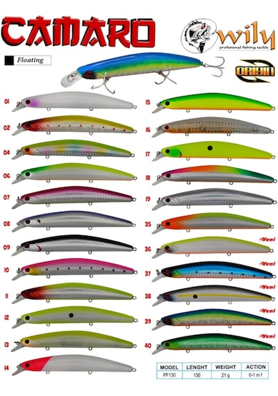 Wily Camaro 130F 13Cm 21Gr No:37 Maket Balık