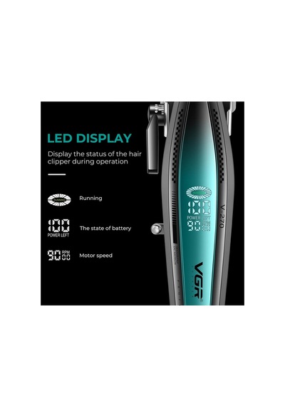 Saç Sakal Tıraş Makinesi Seti Metal Trimmer Shaver V-270 & V-353