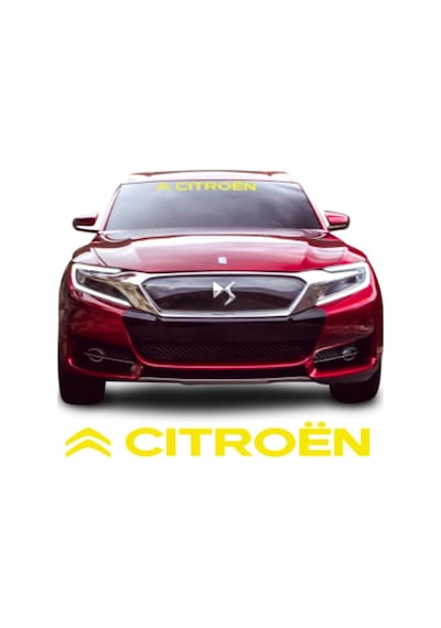 Citroen Ön Cam Araba Sticker Yapıştırma 30Cm En