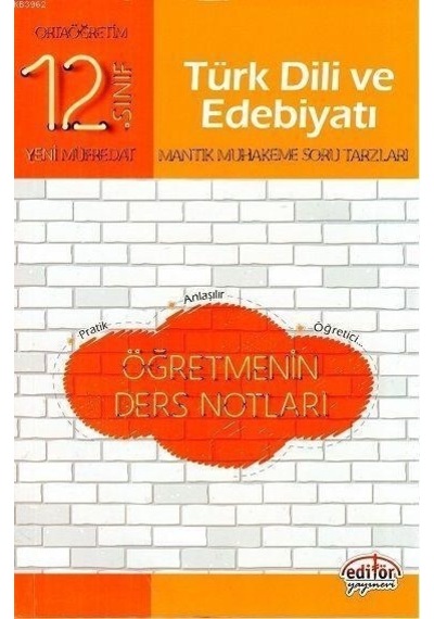 Editör 12.Sınıf Türk Dili ve Edebiyatı Öğretmenin Ders Notları -  Editör