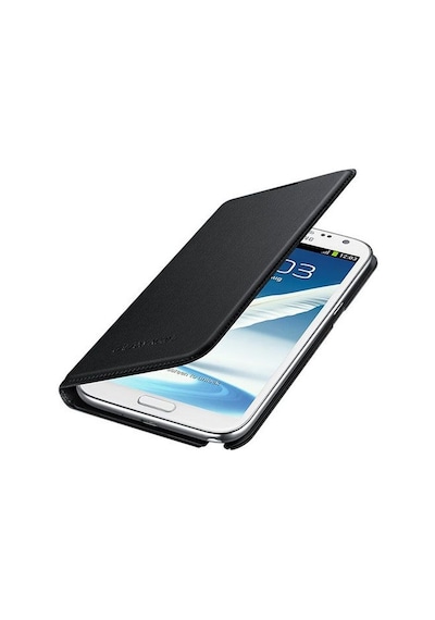 Galaxy Note 2 İle Uyumlu Kılıf Flip Wallet Siyah Ef-nn710b