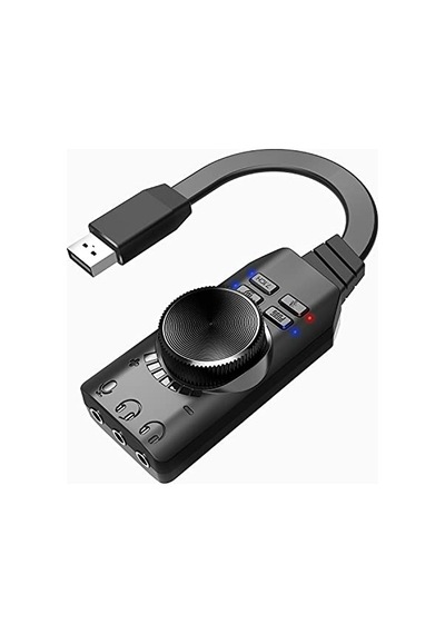 Usb Dsp Ses Kartı Pubg, Lol Ses Efektleri, Sanal 7.1 Kanal, Mikrofon Mute, 3.5mm Audio+mic Giriş, Plug And Play, Pc/
