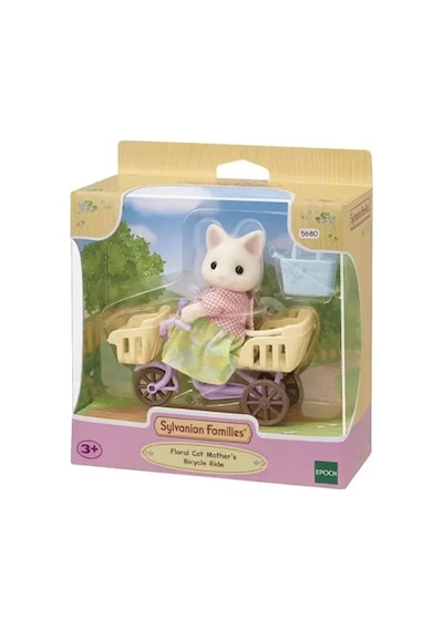 5680 Sylvanian Families Çiçekli Kedi Anne Ve Bisikleti +3 Yaş