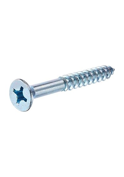40037 6-inç X 2-1/2-inç Düz Başlı Phillips Ahşap Vida, 100&apos Lü Paket, Çinko