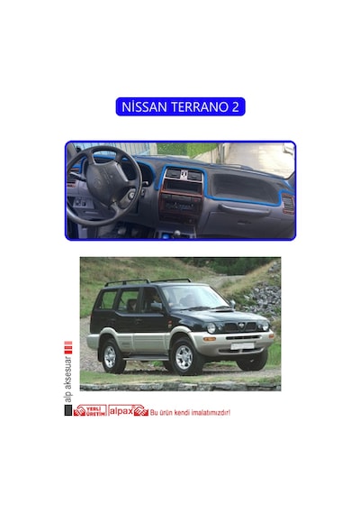 Nissan Terrano 2torpido Koruma Halısı Mavi Kenar