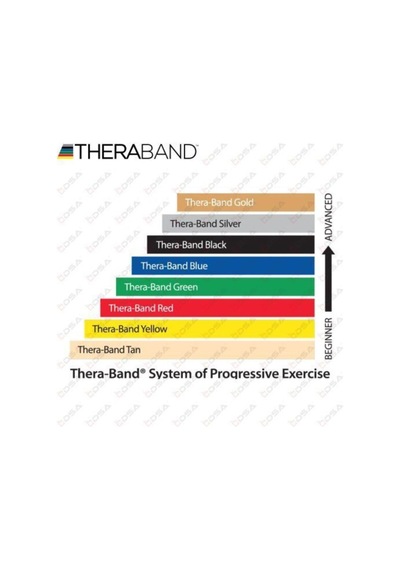 Theraband Thera Band 20550 Egzersiz Bandı 1 5 Metre Çok Yüksek Sert Mavi