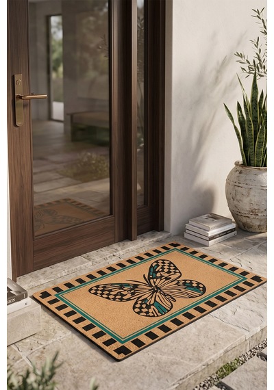 Villadia Home Textile Kapı Önü Paspası Kaymaz Taban Dekoratif Paspas Ev Giriş Antre İç Ve Dış Mekan Paspası 45x70 Cm 8ypycoco