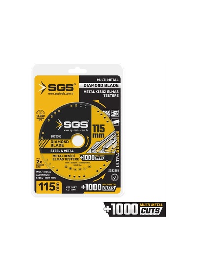 Sgs Vakumlu Elmas Çok Amaçlı Multı-metal Kesici 115 Mm Sgs2365