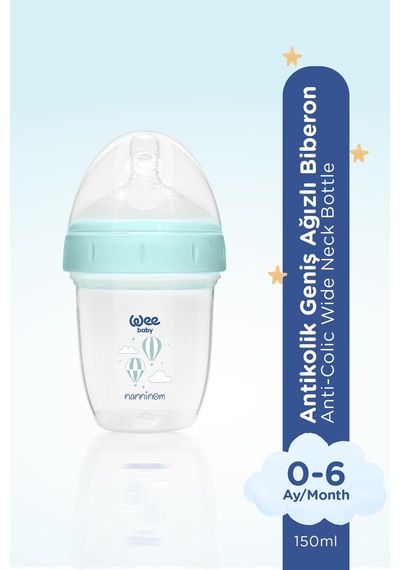 Wee Baby Nanninom Antikolik Geniş Ağızlı Biberon 150 Ml ve 250 Ml Biberon Seti