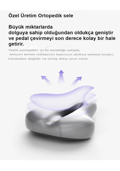 Pb-01 Beyaz Koşu Kondisyon Bisikleti Spin Bike Dikey Egzersiz Ev Koşu Bisikleti Genel