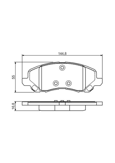 Jeep Compass 2.0 2011-2017 Bosch Ön Balata Netpar24583