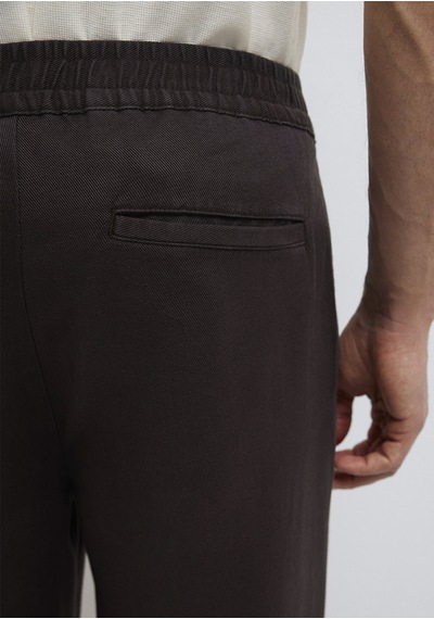 Mavi - Beli Lastikli Kahverengi Pantolon 0010557-70219 Kahverengi