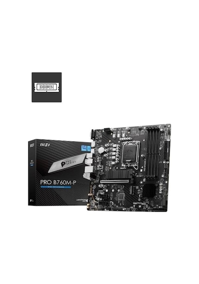 Msı Pro B760m-p Ddr5 Hdmı Dp Pcıe 16x V4.0 1700p Matx