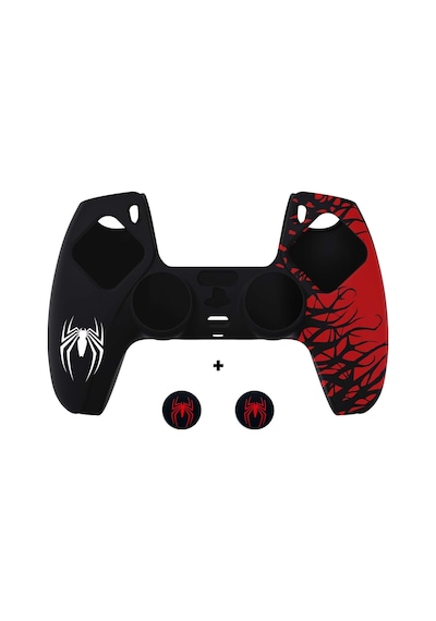 Ps5 Dualsense Spider-man Koruyucu Silikon Kılıf + Analog Silikon Koruyucu