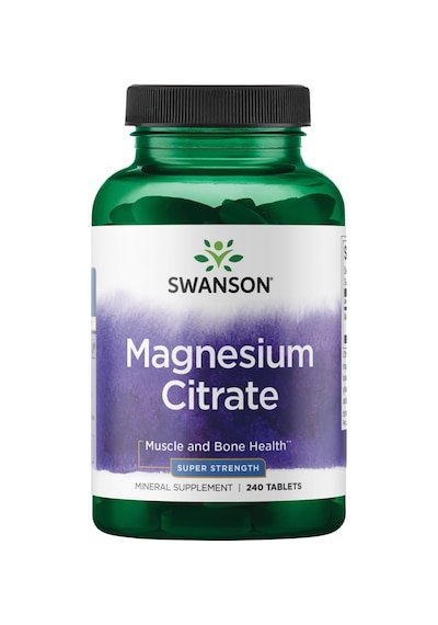 Swanson Magnesium Magnezyum Citrate Bone Health- Super Strength 112.5 Mg 240 Tabs