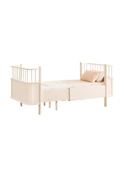 Mdf Beşik, Krem Dünya Büyüyen Beşik 80x130 - Krem Dünya Karyola 80x190 Beyaz