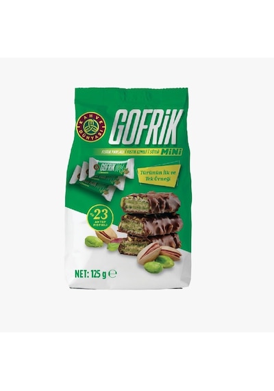 Kahve Dünyası Mini Gofrik Antep Fıstıklı Poşet Çikolata 125 G
