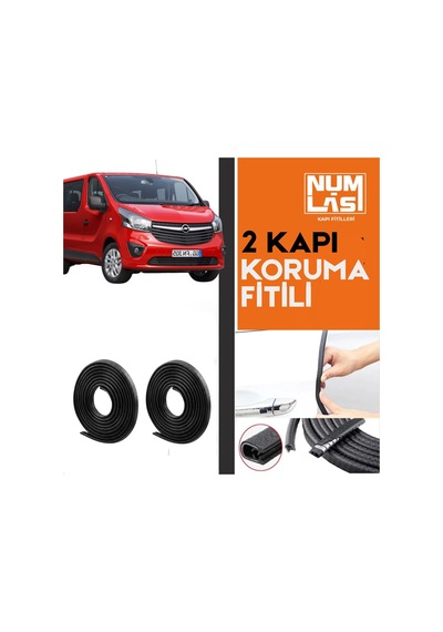 Opel Vivaro 2014-2019 İki Kapı Koruma Fitili Siyah Renk Numlas-a Kalite-nm2710