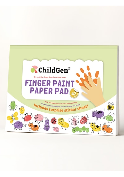 ChildGen Parmak Boya Resim Defteri - Finger Paper Pad