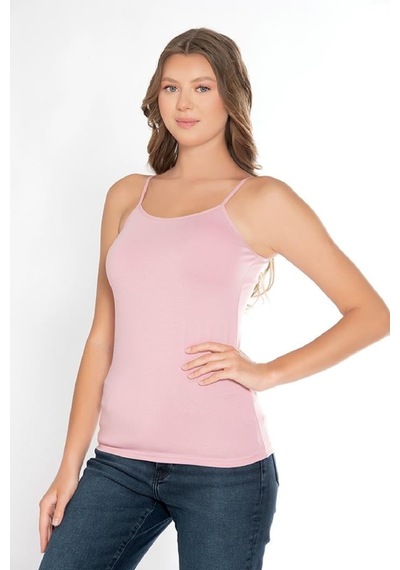 Belinay 0821 İp Askılı Bayan Atlet Pudrapembe M Pembe