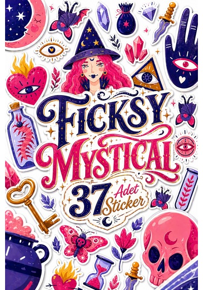 Mistik Sticker Seti - 37 Adet Etiket Çıkartma Diğer