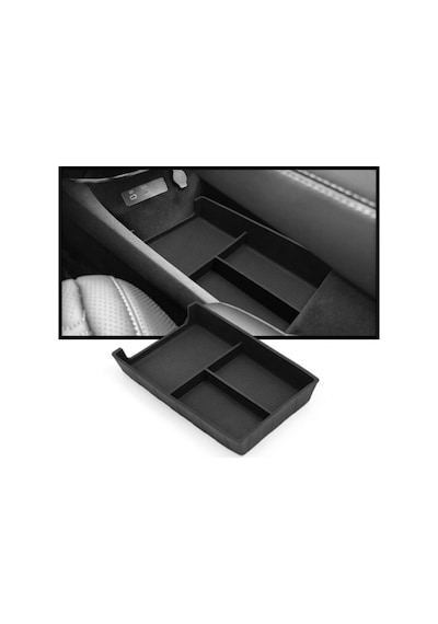 Red Lion Parts Byd Seallion 7 Uyumlu Orta Konsol Altı Esnek Silikon Saklama Kutusu Organizer