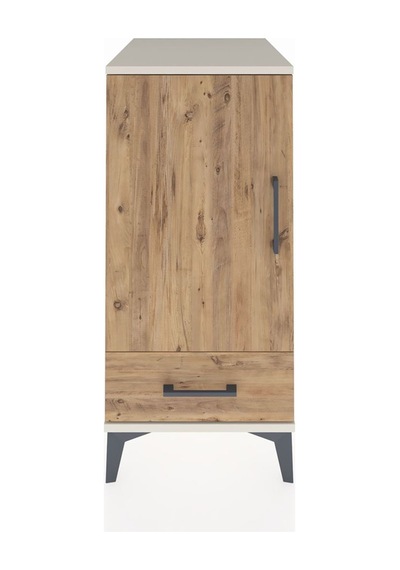 Kronos Komodin 3 Raflı Tek Çekmeceli Tek Kapaklı 44x59x96 Aytaşı-çam Aytası
