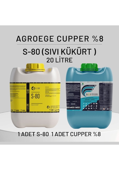 Agroege Cupper % 8 - Sıvı Kukurt S80 Set 20 LT