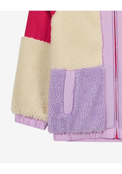 Skechers G Outdoor Fleece Full Zip Sherpa Büyük Kız Çocuk Pembe Mont Sk2620142-3586