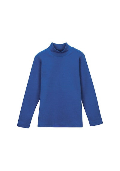 Lovetti Saks Kız Çocuk Yarım Balıkçı Uzun Kol Tişört 1011S018 Saks