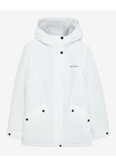 Skechers W Outerwear Padded Jacket Kadın White Traditional Mont S242041-100 Beyaz