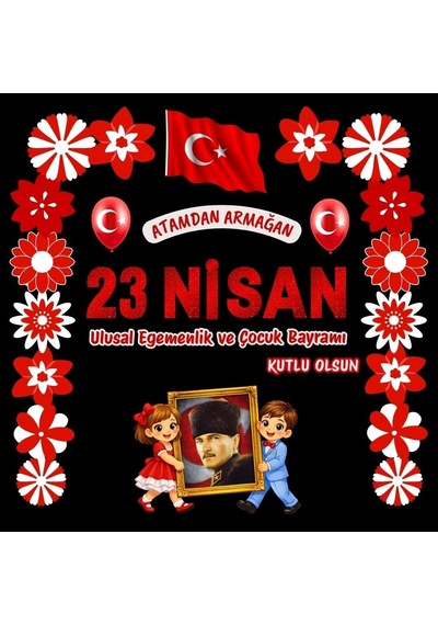 23 Nisan Çocuk Bayramı Parçalı Pano Süsü Model 01 / Okul Ve Sınıf Panosu Figür Seti Diğer