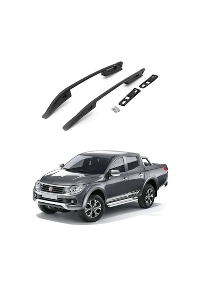 Turtle Fiat Fullback 2016-2020 Tavan Çıtası Falcon Siyah