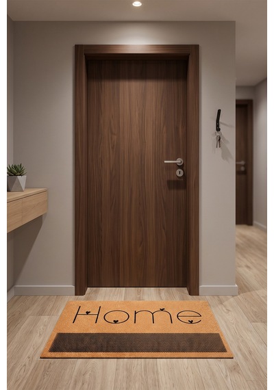 Villadia Home Textile Kapı Önü Paspası Kaymaz Taban Dekoratif Paspas Ev Giriş Antre İç Ve Dış Mekan Paspası 45x70 Cm 6ypycoco