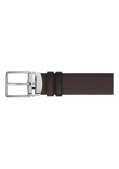 Montblanc Everyday Sartorial Deri 35 Mm Çift Taraflı Kemer 222361 Kahverengi