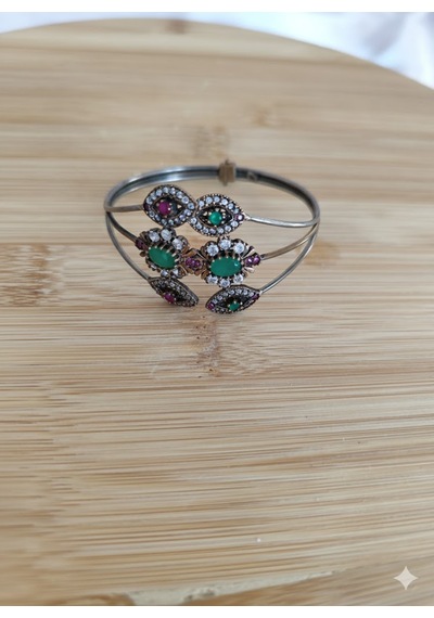 Otantik Ayarlı Gümüş Bileklik Bronz