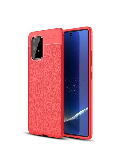 Samsung Uyumlu Galaxy A91 S10 Lite Kılıf Zore Niss Silikon Kapak Kırmızı