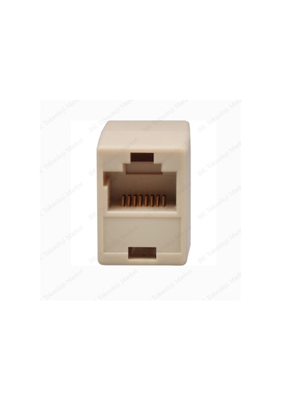 Rj45 Cat5/Cat6 Ağ Kablosu Birleştirici Uzatma Ara Aparatı - 2 Ad.