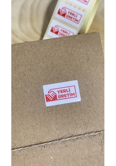 Yerli Üretim Yapışkanlı Etiket 20x15mm 200 Adet