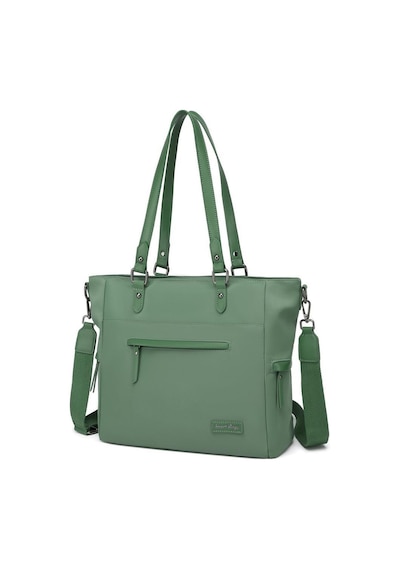 Smart Bags Twill Dimi Kumaş Kadın Omuz Çantası 3323 Yeşil
