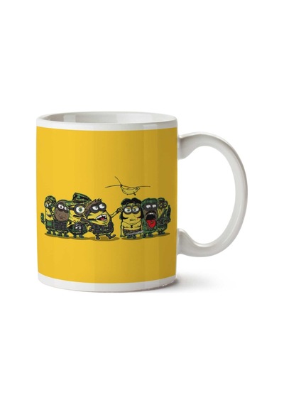 Minions Meat Grinder Platoon İki Tarafı Baskılı Kupa Bardak