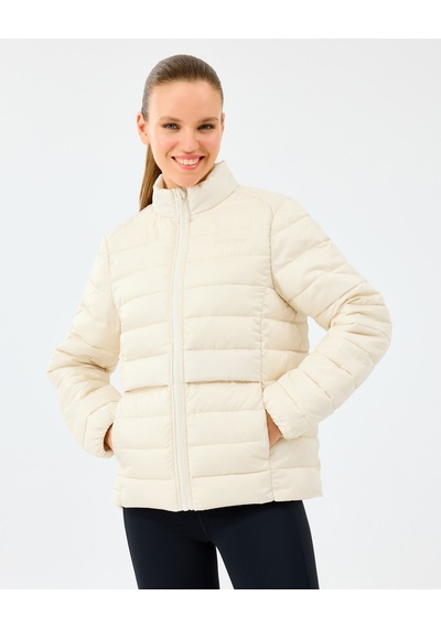 Skechers W Padded Jacket Kadın Ecru Mont S242063-1983 Ekru